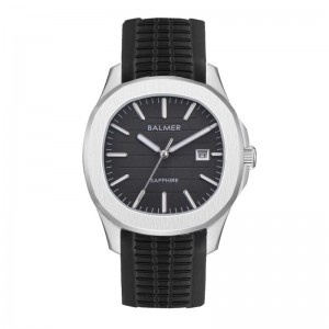 Balmer B-8201M-SS-4 Silver Black Rubber